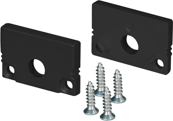 Изображение товара Заглушка для профиля Arlight SL-SLIM20-H13 BLACK с отверстием / 037513