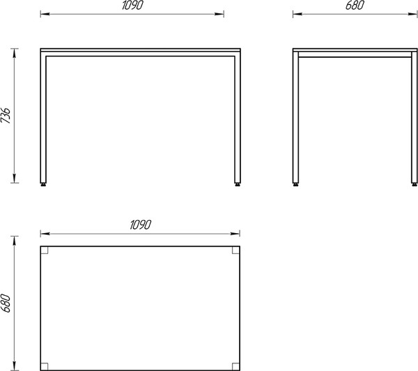 Изображение товара Обеденный стол Senira Хорс 109х68 / Х-п-11-16 (белый)