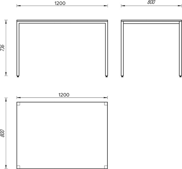 Изображение товара Обеденный стол Senira Хорс 120х80 / Х-п-12-16 (белый)