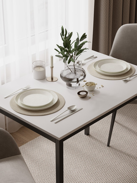 Изображение товара Обеденный стол Senira Хорс 120х80 / Х-п-12-16 (белый)