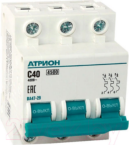Изображение товара Выключатель автоматический Атрион VA4729-3-40C