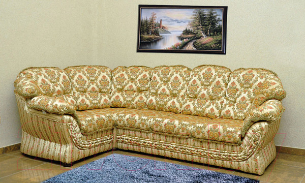 Изображение товара Диван угловой Домовой Романтика-1 4Mst 7 (Damask 105/Damask Ry 106)