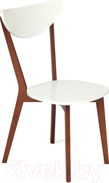 Изображение товара Стул Tetchair Maxi жесткое сиденье (белый/коричневый)
