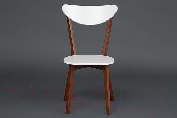 Изображение товара Стул Tetchair Maxi жесткое сиденье (белый/коричневый)