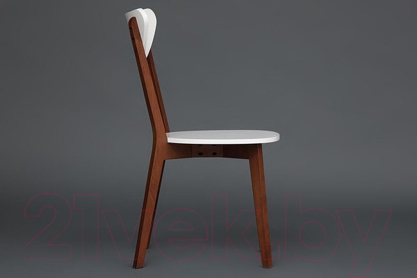 Изображение товара Стул Tetchair Maxi жесткое сиденье (белый/коричневый)