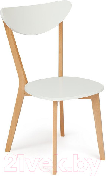 Изображение товара Стул Tetchair Maxi жесткое сидение (белый/натуральный)