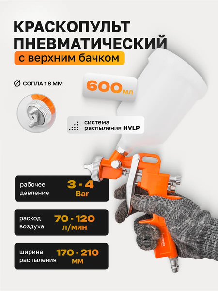 Изображение товара Пневматический краскопульт Partner S-990-18G