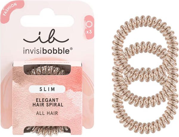 Изображение товара Набор резинок для волос Invisibobble Slim Premium Bronze me Pretty (3шт)