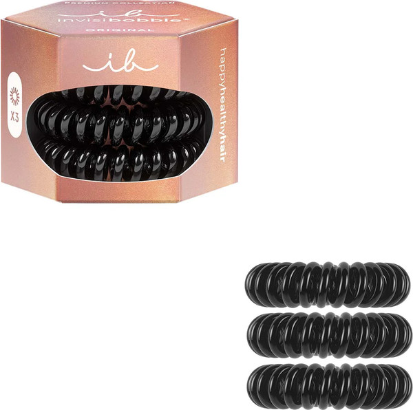 Изображение товара Набор резинок для волос Invisibobble Original Premium True Black (3шт)