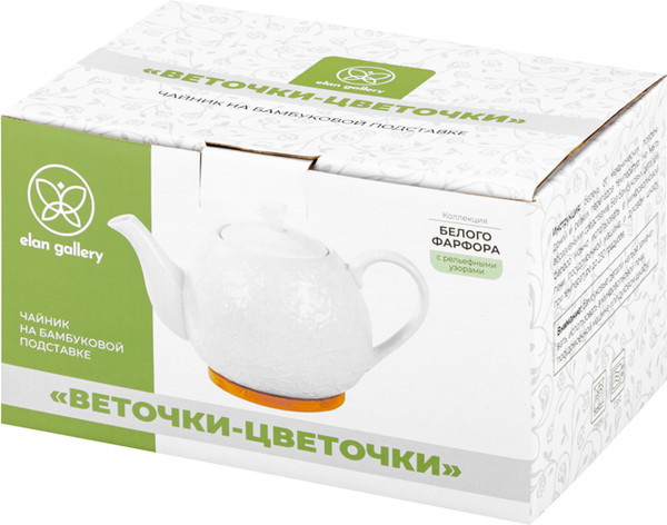 Изображение товара Заварочный чайник Elan Gallery Веточки-цветочки / 950362