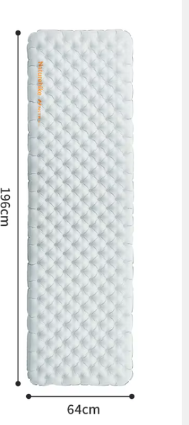 Изображение товара Туристический коврик Naturehike 196х64х8см / CNK2450WS012-RA196 (серый)