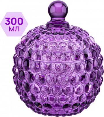 Изображение товара Набор емкостей для хранения Elan Gallery Пузырьки / 890912_2 (2шт, фиолетовый)