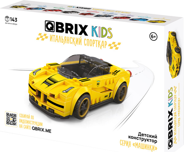 Изображение товара Конструктор QBRIX Kids Итальянский спорткар 31000