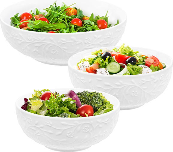 Изображение товара Набор салатников Elan Gallery Веточки-цветочки / 630124 (3шт)