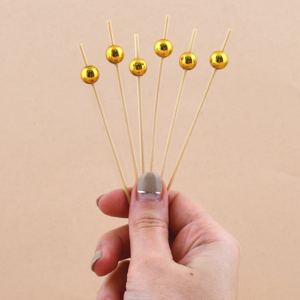 Изображение товара Набор шпажек для канапе Мультидом Бусинки / VL2-284 (24in)