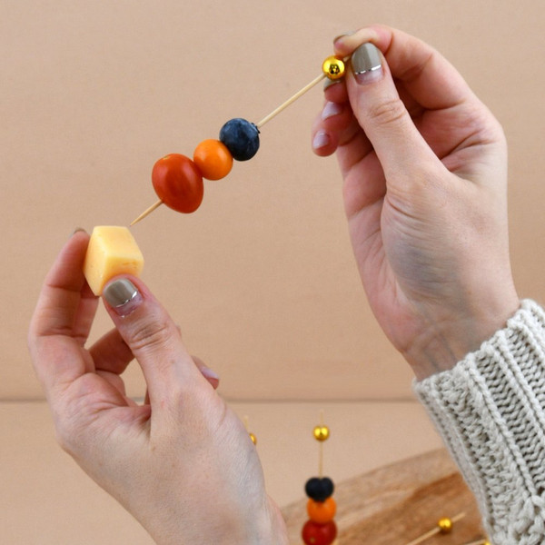 Изображение товара Набор шпажек для канапе Мультидом Бусинки / VL2-284 (24in)