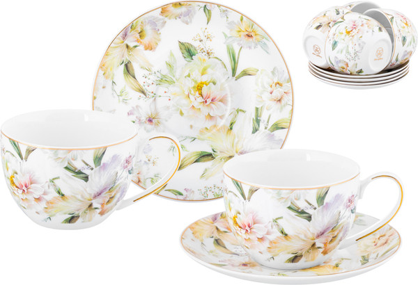 Изображение товара Набор для чая/кофе Elan Gallery Корнелия / 730845 (New Bone China)