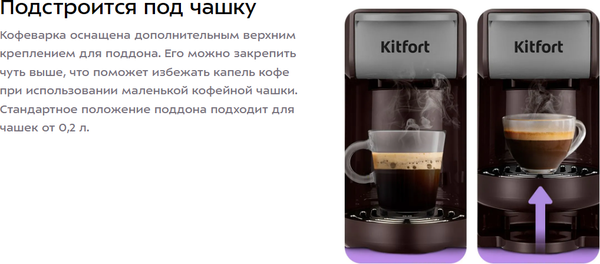 Изображение товара Кофеварка эспрессо Kitfort КТ-7656