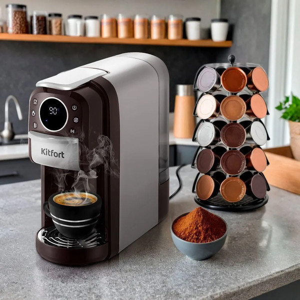 Изображение товара Кофеварка эспрессо Kitfort КТ-7656