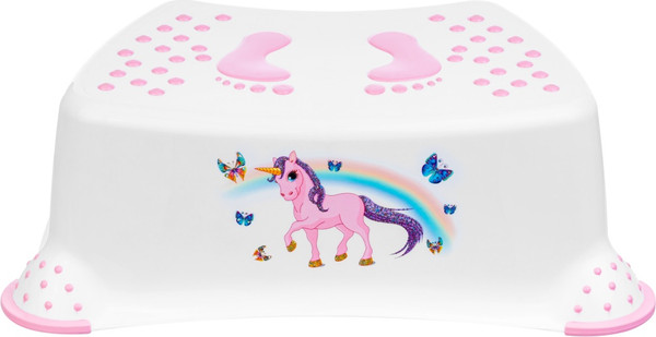 Изображение товара Табурет-подставка El Casa 640503 (белый/розовый)