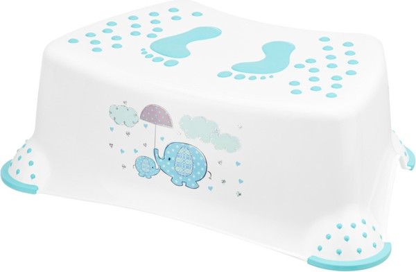 Изображение товара Табурет-подставка El Casa 640502 (белый/бирюзовый)