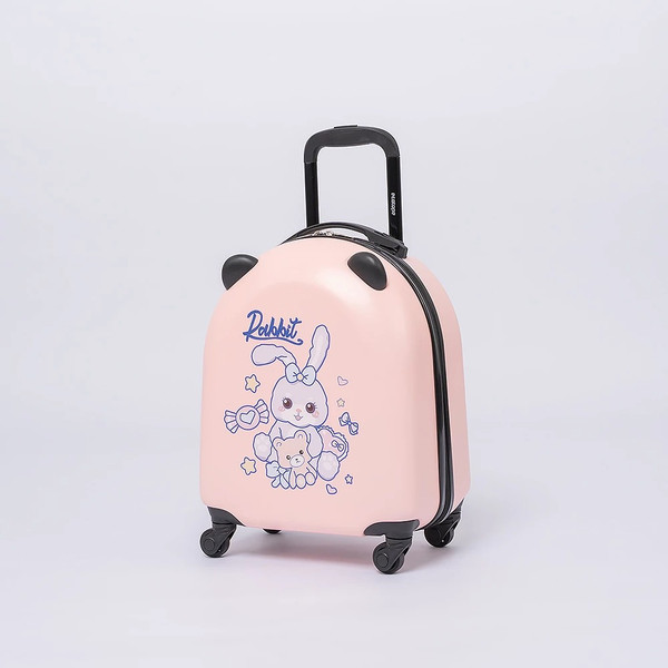 Изображение товара Чемодан на колесах Ecotope Заяц / 324-E-1-16-PNK (розовый)