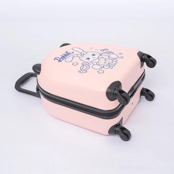 Изображение товара Чемодан на колесах Ecotope Заяц / 324-E-1-16-PNK (розовый)