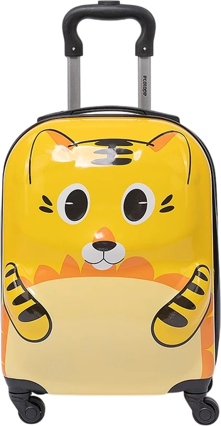 Изображение товара Чемодан на колесах Ecotope Тигр / 324-L-1-16-YLW (желтый)