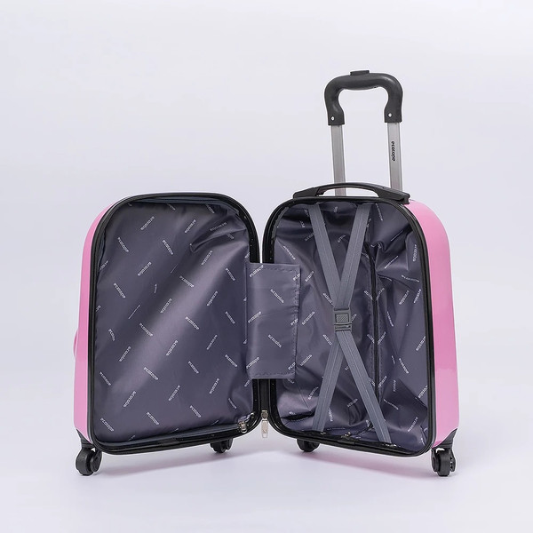 Изображение товара Чемодан на колесах Ecotope Кошка / 324-M-1-16-PNK (розовый)