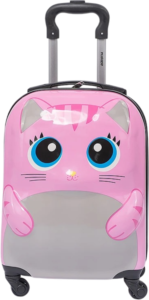 Изображение товара Чемодан на колесах Ecotope Кошка / 324-M-1-16-PNK (розовый)