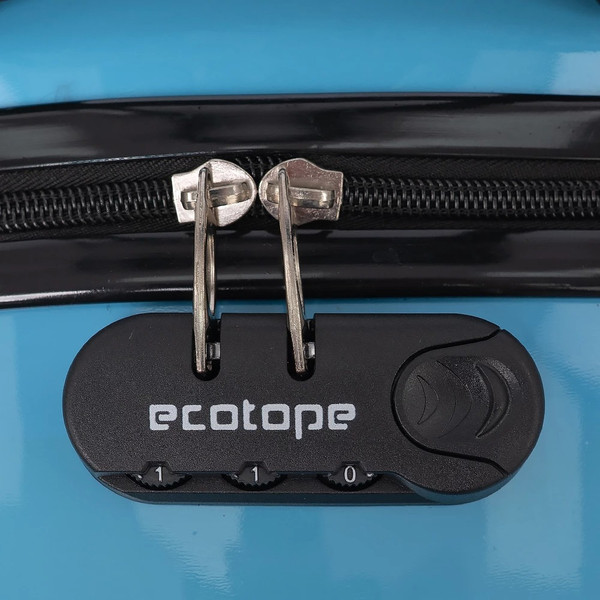 Изображение товара Чемодан на колесах Ecotope Динозавр / 324-S-1-16-NAV (голубой)