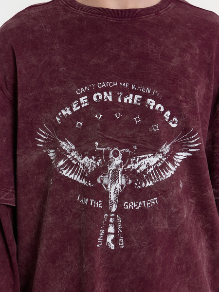 Изображение товара Лонгслив Mark Formelle 121928 (р.100-182/188, винный acid wash)