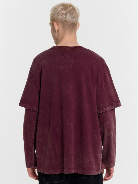 Изображение товара Лонгслив Mark Formelle 121928 (р.112-182/188, винный acid wash)