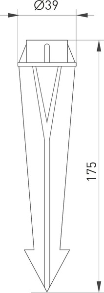 Изображение товара Стойка для светильника Arlight ALT-SPIKE-175 BK / 024888