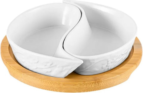 Изображение товара Блюдце для оливок Elan Gallery Инь-Янь цветущая сакура / 630098