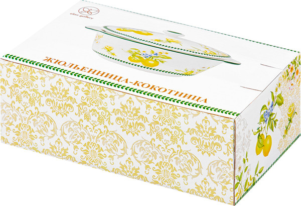 Изображение товара Кокотница Elan Gallery Лимоны / 420717 (New Bone China)