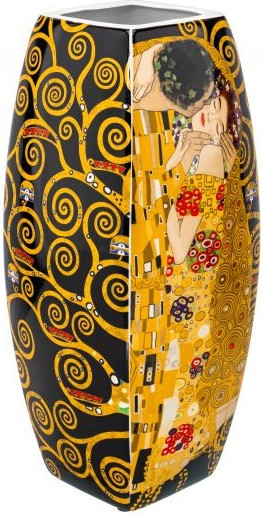 Изображение товара Ваза Elan Gallery Поцелуй на черном / 420731 (New Bone China)