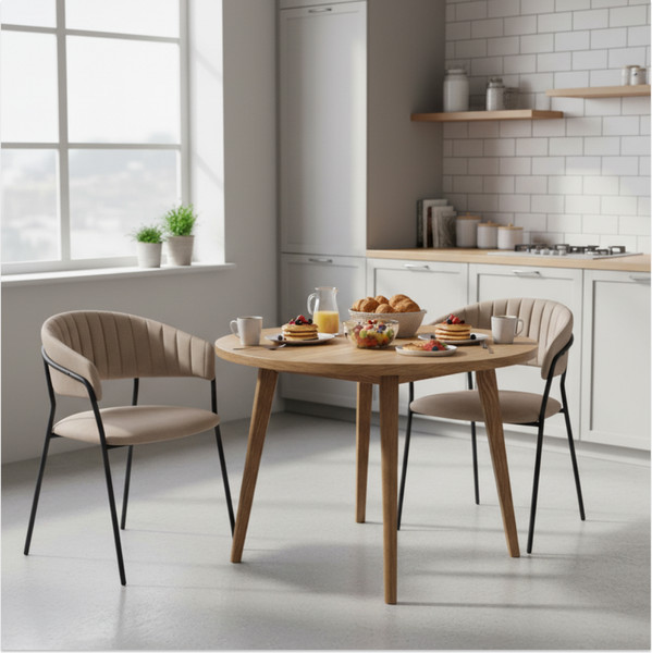 Изображение товара Набор стульев Arvento Форли (латте/черный)