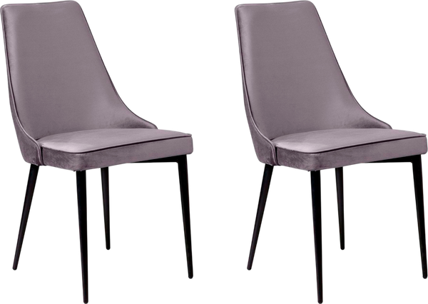 Изображение товара Набор стульев Arvento Брандо (светло-серый/черный)