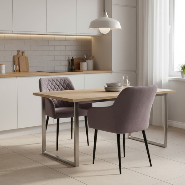 Изображение товара Набор стульев Arvento Римини (серый/черный)