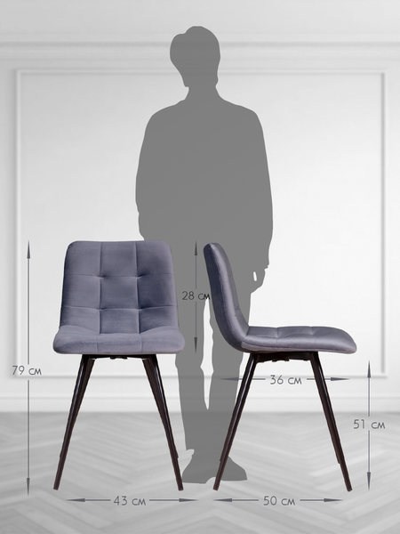 Изображение товара Стул Arvento Виго (светло-серый/черный)