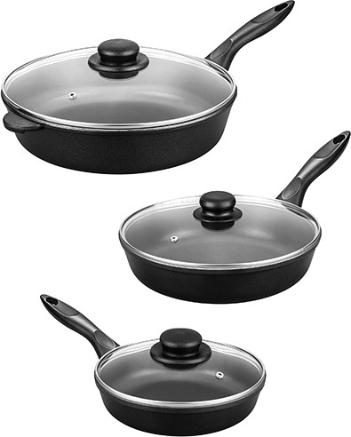 Изображение товара Набор сковородок Elan Gallery Гармония вкуса / 120289+3 (черный оникс)