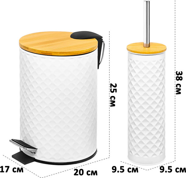Изображение товара Набор для туалета El Casa 240518 (белый)
