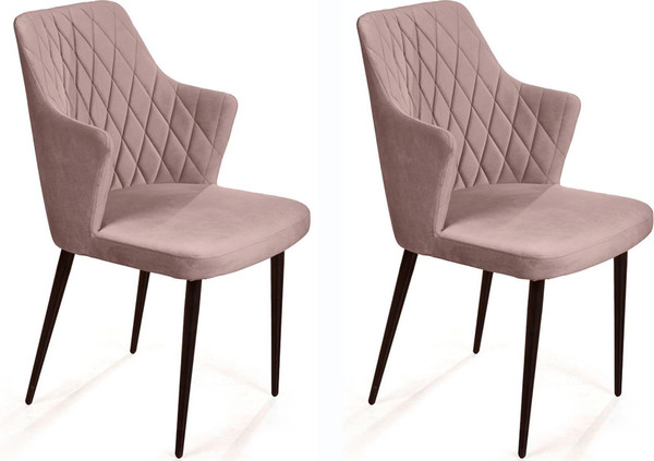 Изображение товара Набор стульев Arvento Бергамо (латте/черный)