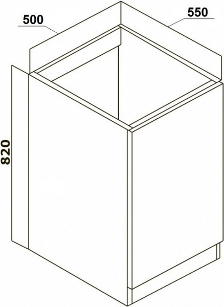 Изображение товара Тумба под умывальник Tivoli 50х60 / 467119 (дуб Вотан)