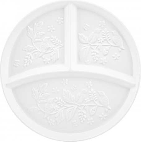 Изображение товара Тарелка столовая обеденная Elan Gallery Секционная Птички на ветке / 540928