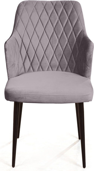 Изображение товара Набор стульев Arvento Бергамо (светло-серый/черный)