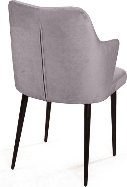 Изображение товара Набор стульев Arvento Бергамо (светло-серый/черный)