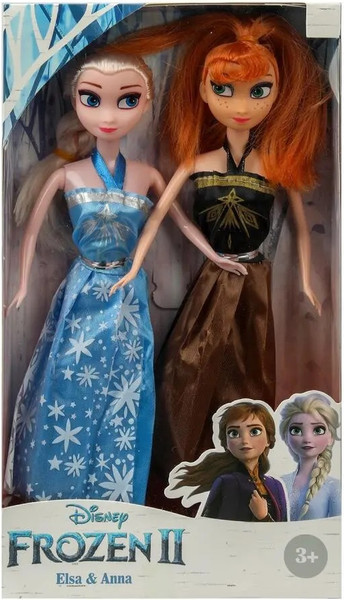Изображение товара Набор кукол No Brand Эльза и Анна / Y2211O0049-XC-RU