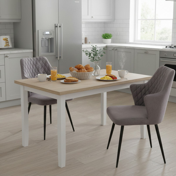 Изображение товара Набор стульев Arvento Бергамо (серый/черный)